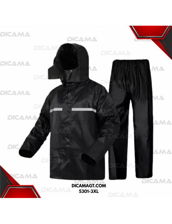 CAPA MOTORISTA NEGRO 4XL IMPERMEABLE 2 PCS 4XL CHINA 5301-3XL