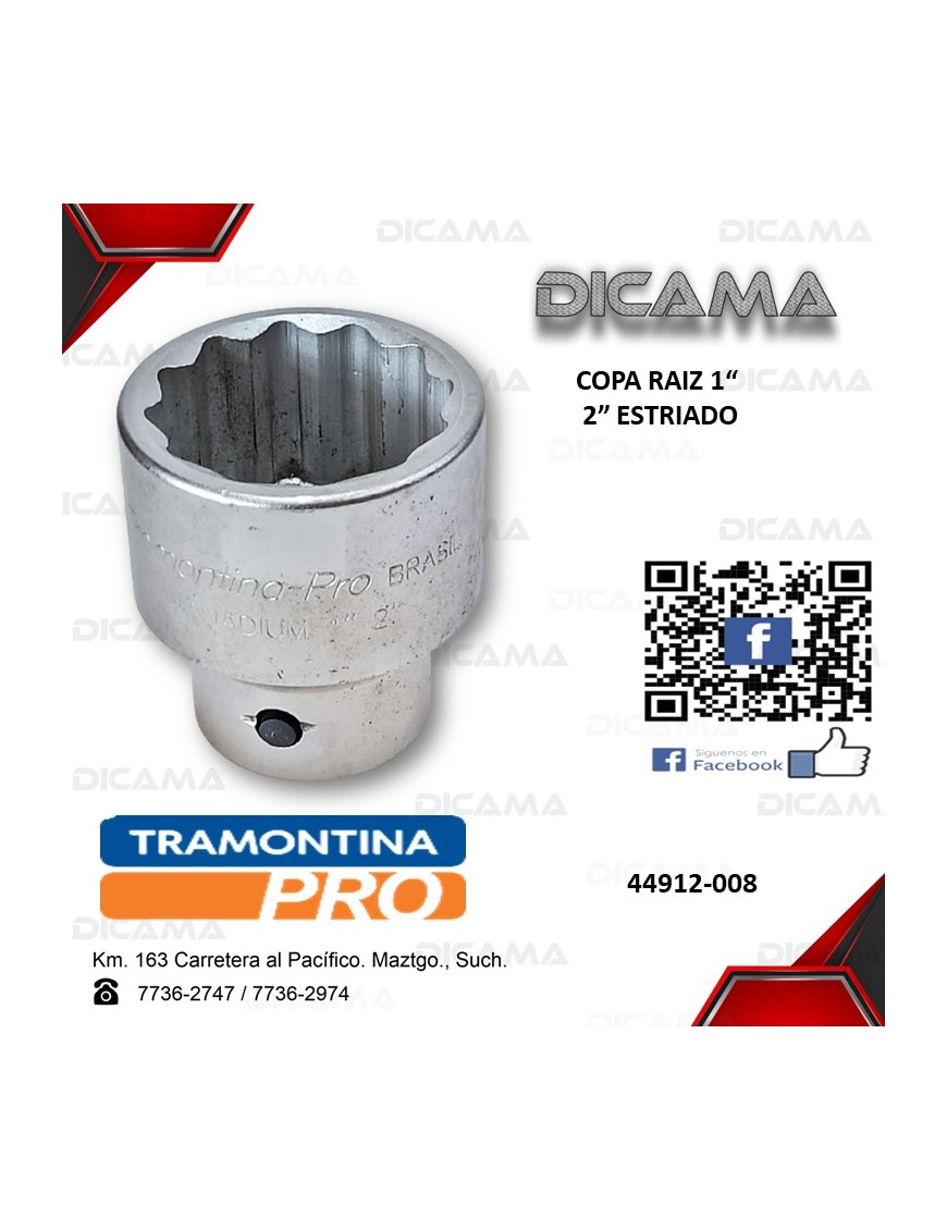 COPA RAIZ 1" 2"          ESTRIADO