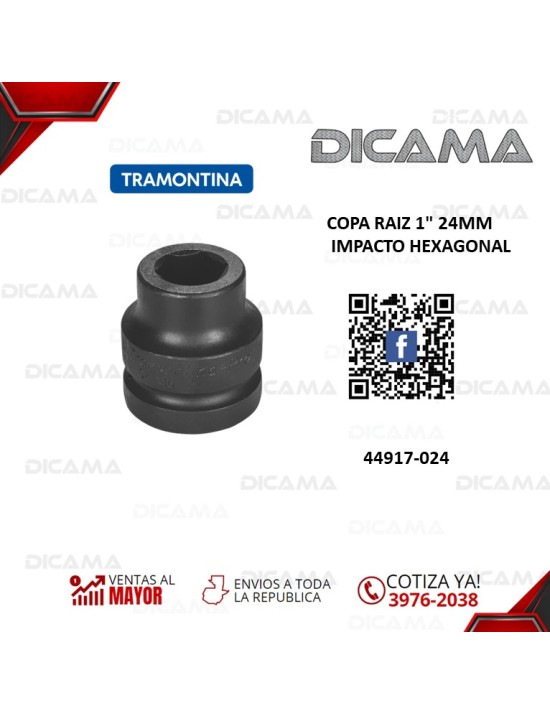 COPA RAIZ 1" 24MM IMPACTO HEXAGONAL