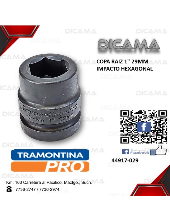COPA RAIZ 1" 29MM IMPACTO HEXAGONAL