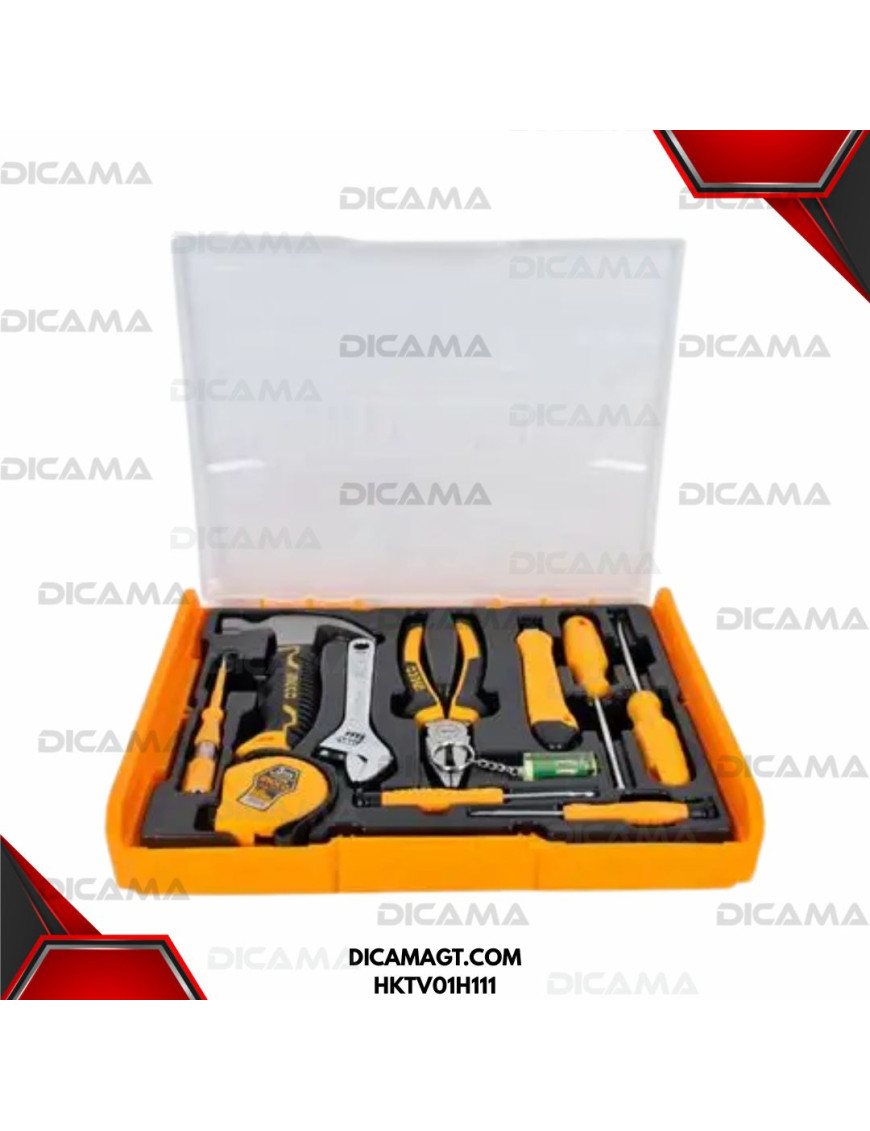 CAJA CON HERRAMIENTAS 11 PZAS APILABLE INGCO HKTV01H111