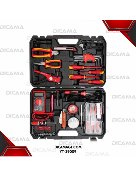 CAJA CON HERRAMIENTAS 68 PZAS PARA ELECTRICISTA YATO YT-39009