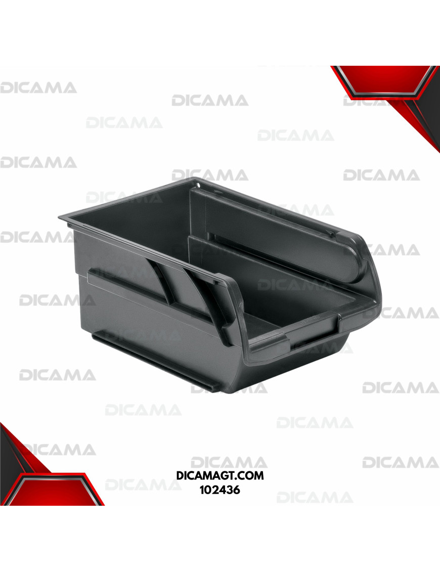 CAJA PLASTICA APILABLE # 2.5 21X14X9.5 CMS TRUPER 102436