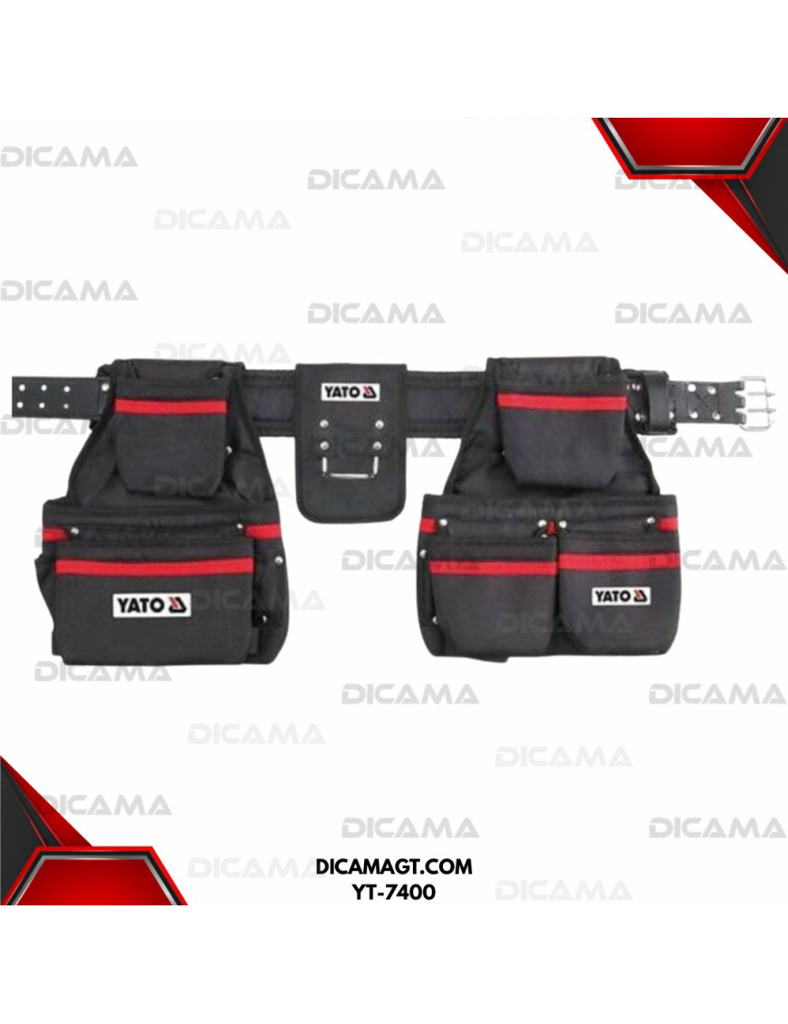 CINTURON PORTA HERRAMIENTAS 21 COMPARTIMIENTOS YATO YT-7400