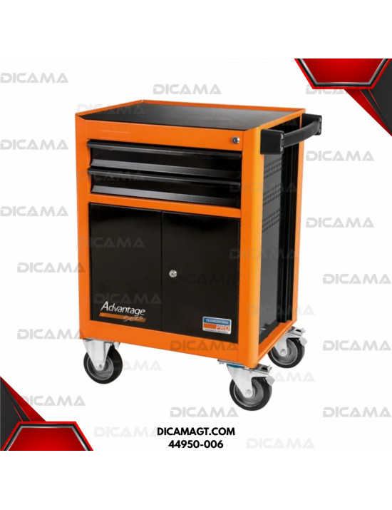 MESA DE TRABAJO 4 COMPARTIMIENTOS NARANJA/NEGRO TRAMONTINA 44950-006