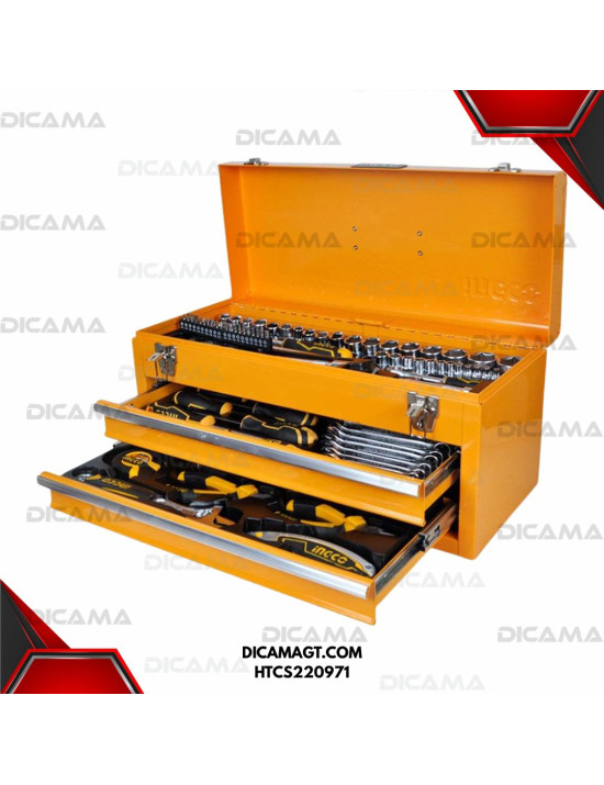CAJA CON HERRAMIENTA 97 PZAS METAL INGCO HTCS220971