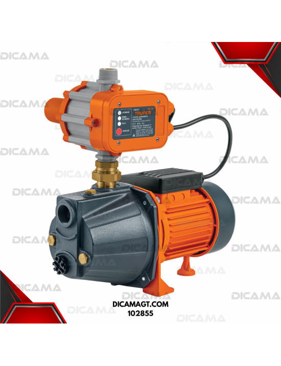BOMBA DE AGUA 1HP CON PRESURIZADOR TRUPER 19397