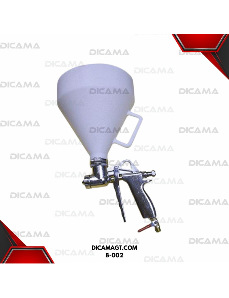 PISTOLA CERNIDO PLASTICO C/TOLVA BLANCA BBT B-002