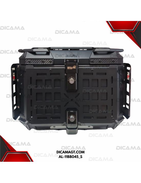 CAJUELA 45 LTOS NEGRA ALUMINIO C/BASES EXTERIORES STARK AL-11BB045_S