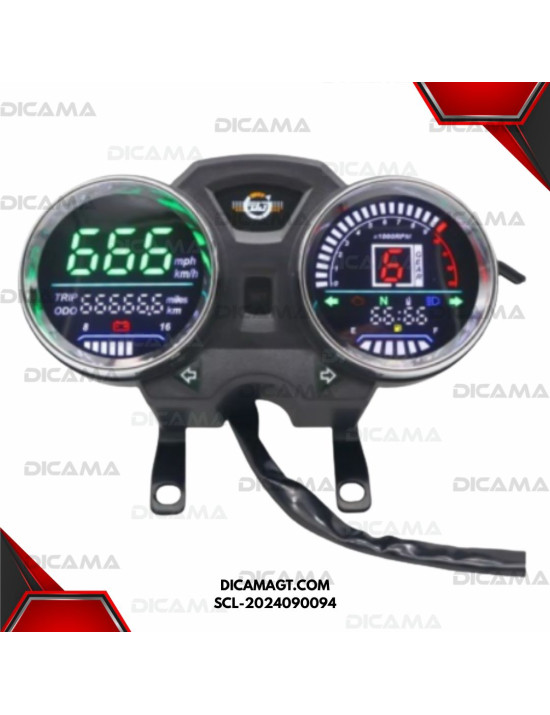 RELOJ ASPIROMETRO SUZUKI GN-125F MODERNA DIGITAL CHINA SCL-2024090094