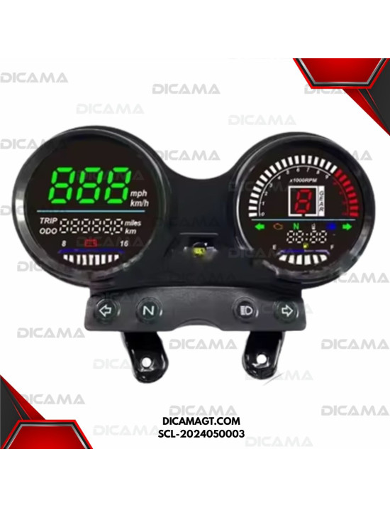 RELOJ ASPIROMETRO YAMAHA YBR-125 DIGITAL CHINA SCL-2024050003