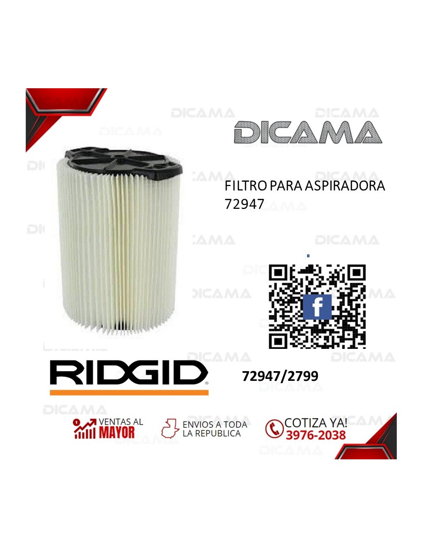 FILTRO PARA ASPIRADORA VF4000