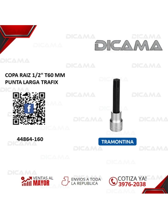 COPA RAIZ 1/2" T60 MM PUNTA LARGA TRAFIX