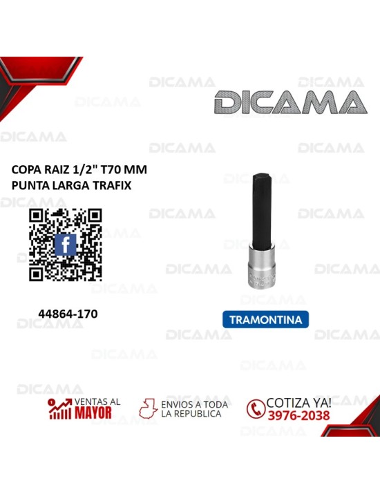 COPA RAIZ 1/2" T70 MM PUNTA LARGA TRAFIX