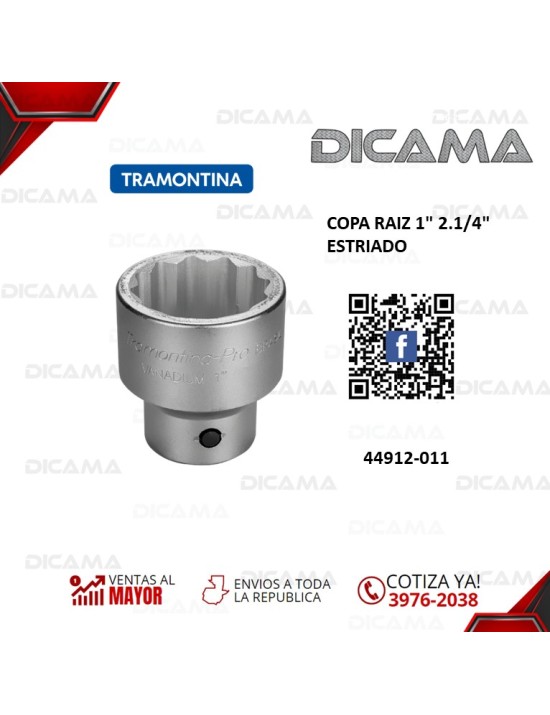 COPA RAIZ 1" 2.1/4"      ESTRIADO