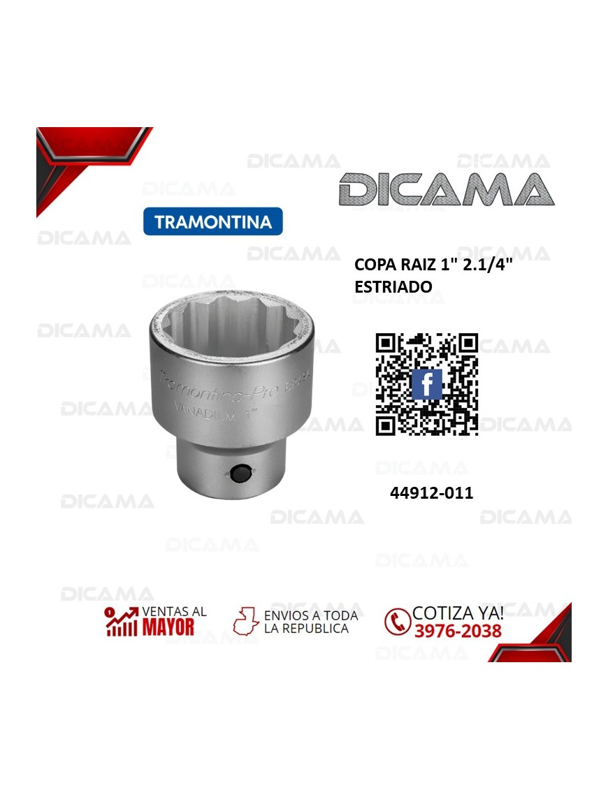 COPA RAIZ 1" 2.1/4"      ESTRIADO