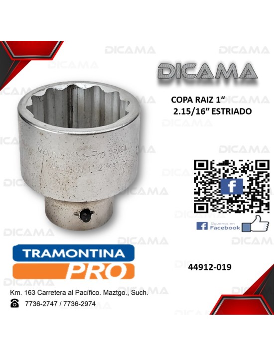 COPA RAIZ 1" 2.15/16"    ESTRIADO
