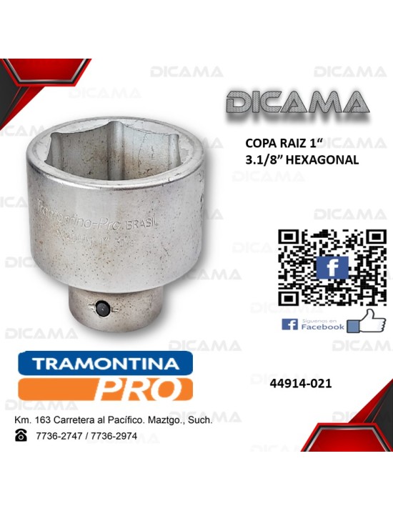 COPA RAIZ 1" 3.1/8       HEXAGONAL