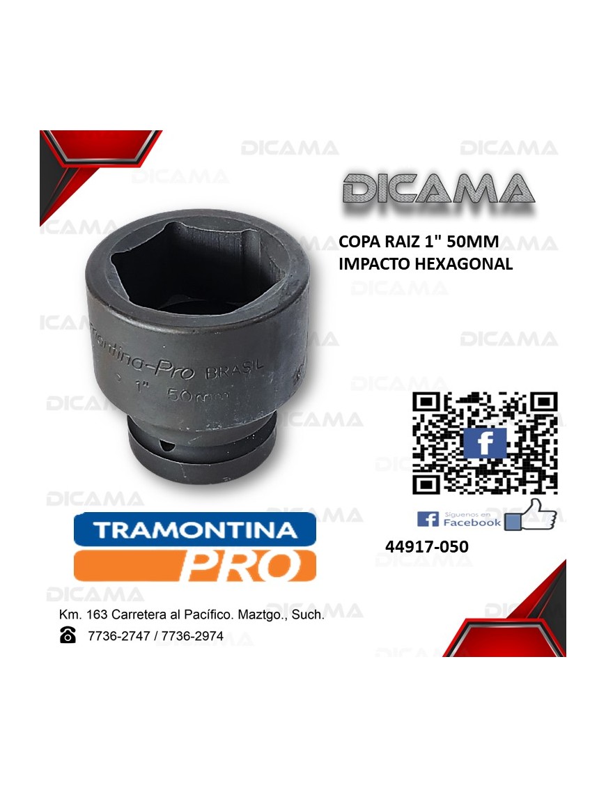 COPA RAIZ 1" 50MM                IMPACTO HEXAGONAL