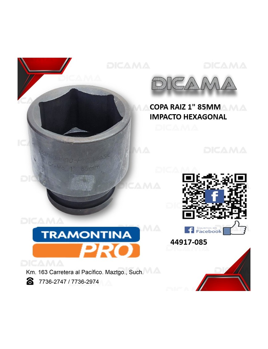 COPA RAIZ 1" 85MM                IMPACTO HEXAGONAL