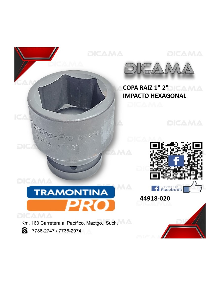 COPA RAIZ 1" 2"                  IMPACTO HEXAGONAL