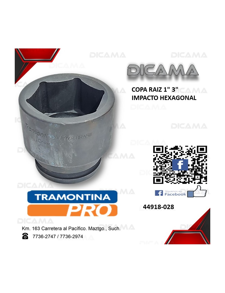 COPA RAIZ 1" 3"                  IMPACTO HEXAGONAL