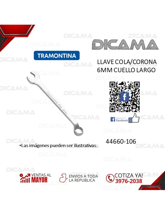 LLAVE COLA/CORONA 6MM CUELLO LARGO