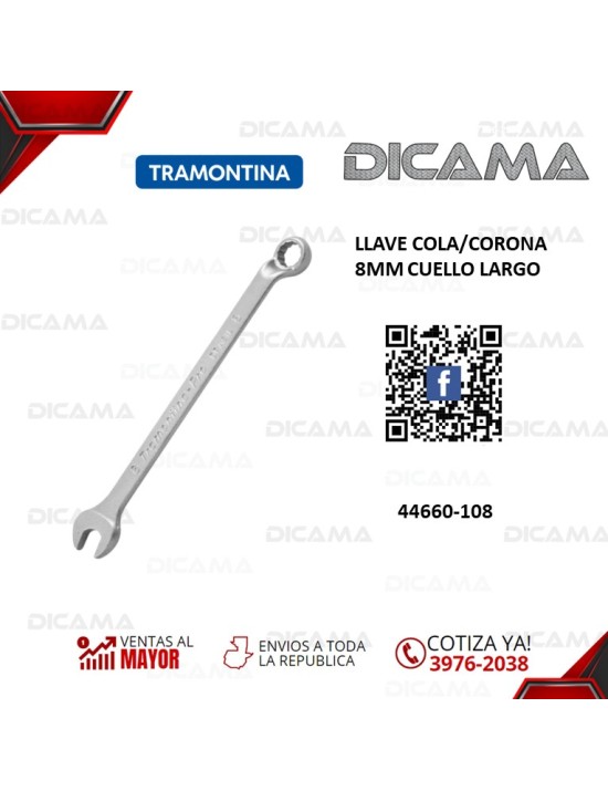 LLAVE COLA/CORONA 8MM CUELLO LARGO