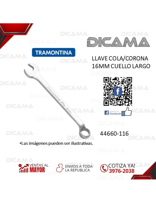 LLAVE COLA/CORONA 16MM CUELLO LARGO