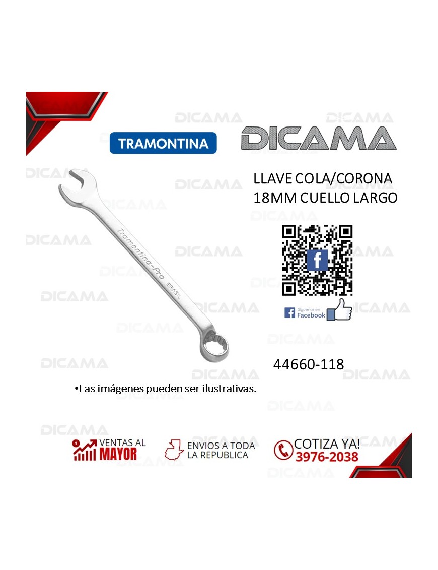 LLAVE COLA/CORONA 18MM CUELLO LARGO