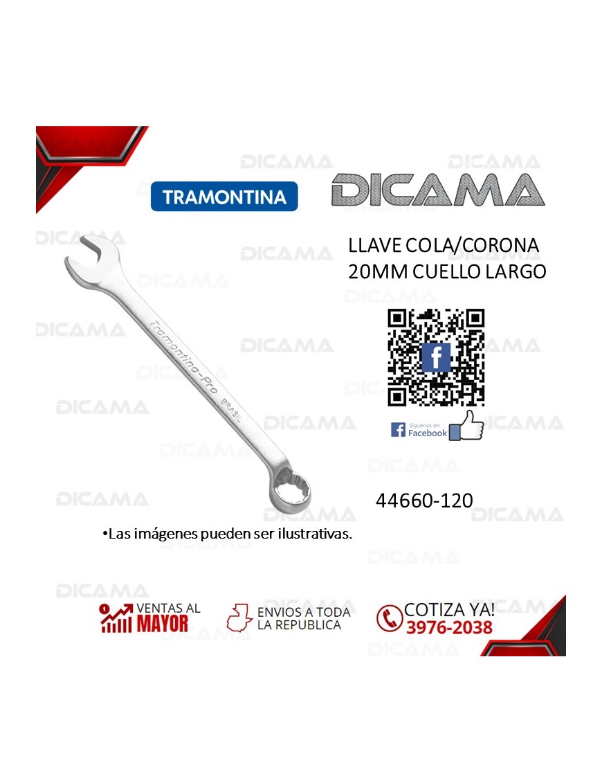 LLAVE COLA/CORONA 20MM CUELLO LARGO