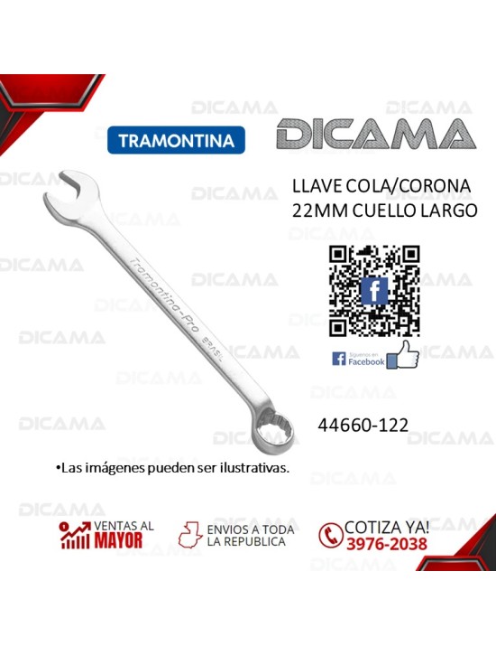 LLAVE COLA/CORONA 22MM CUELLO LARGO