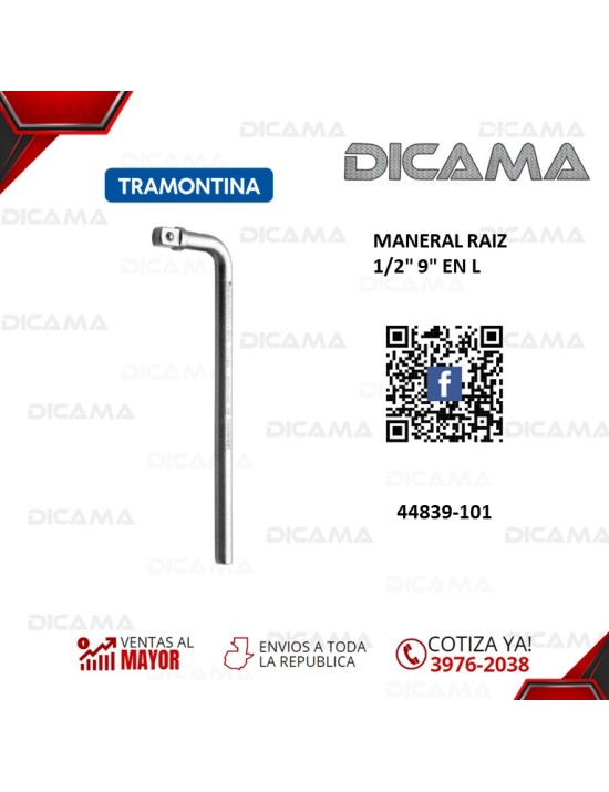 MANERAL RAIZ 1/2" 9" EN L