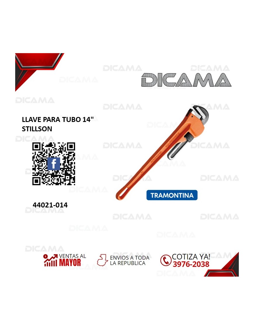 LLAVE PARA TUBO 14"  STILLSON