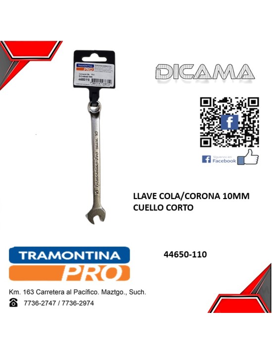 LLAVE COLA/CORONA 10MM CUELLO CORTO
