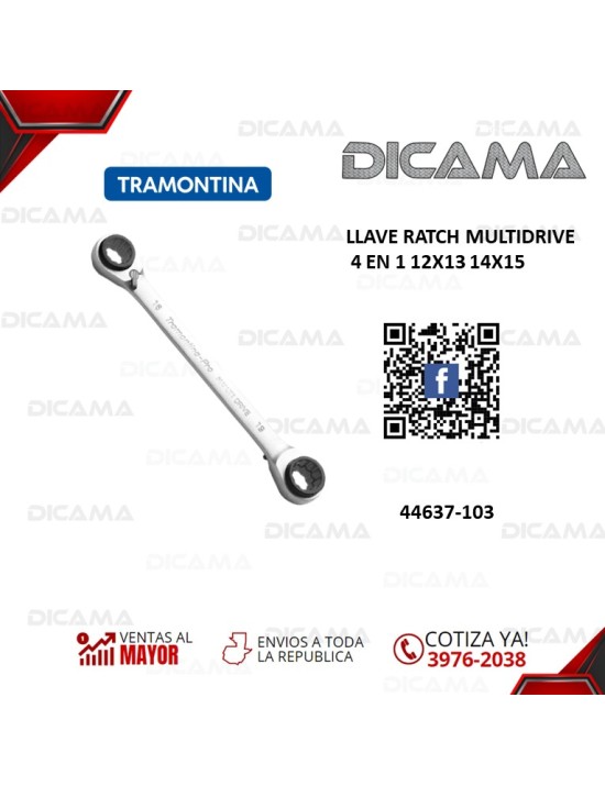 LLAVE RATCH MULTIDRIVE 4 EN 1 12X13 14X15