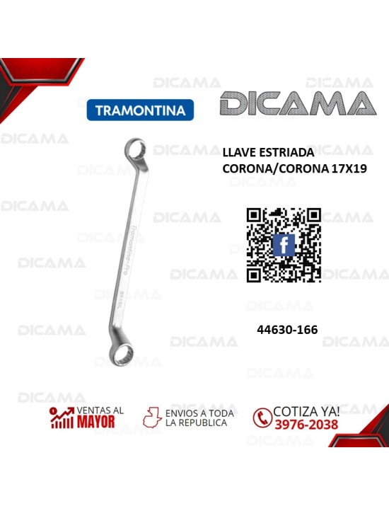 LLAVE ESTRIADA CORONA/CORONA 17X19