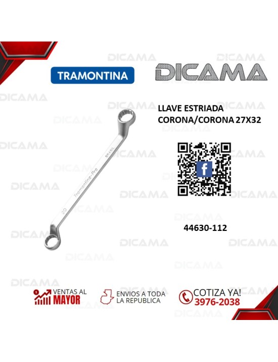 LLAVE ESTRIADA CORONA/CORONA 27X32