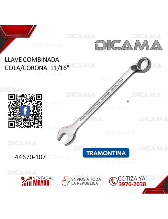 LLAVE COMBINADA COLA/CORONA  11/16"