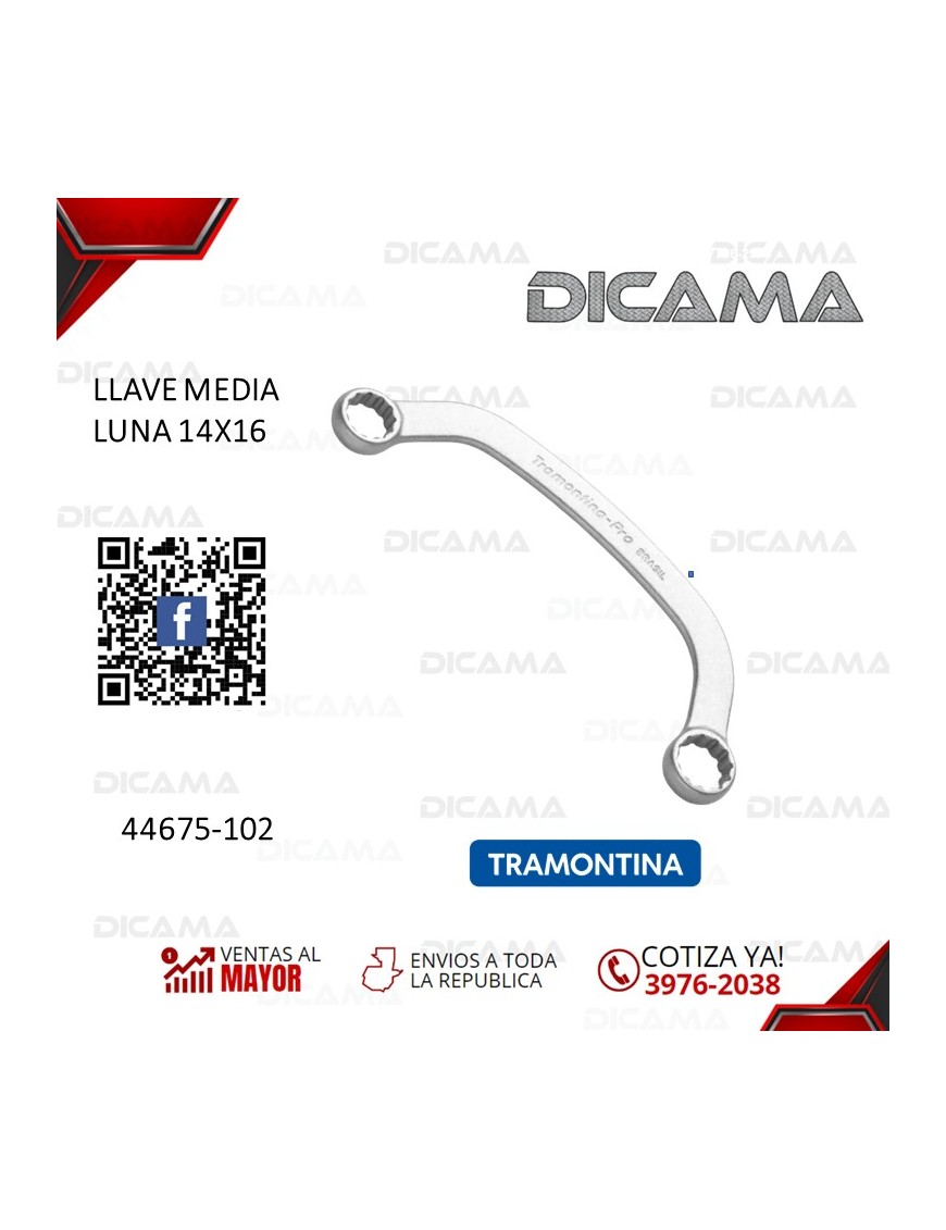 LLAVE MEDIA LUNA 14X16