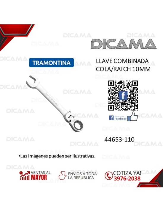 LLAVE COMBINADA COLA/RATCH 10MM