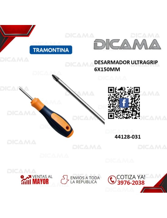 DESARMADOR CRUZ 1/4X6" ULTRAGRIP