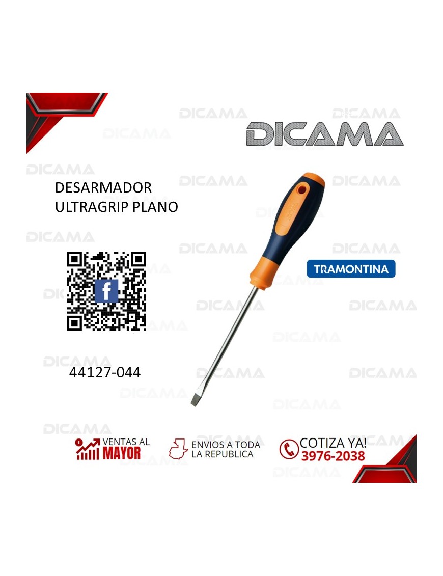 DESARMADOR PLANO ULTRAGRIP