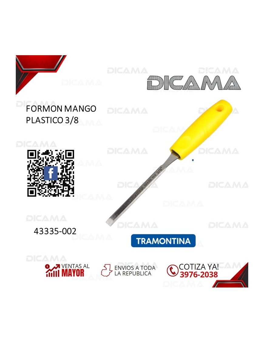 FORMON MANGO PLASTICO 3/8