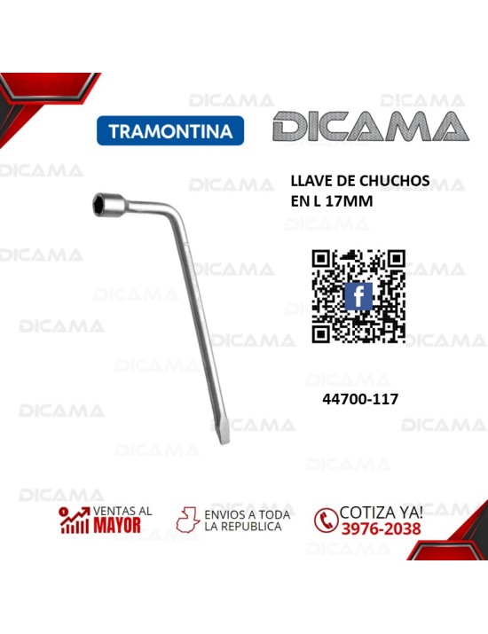 LLAVE DE CHUCHOS EN L 17MM