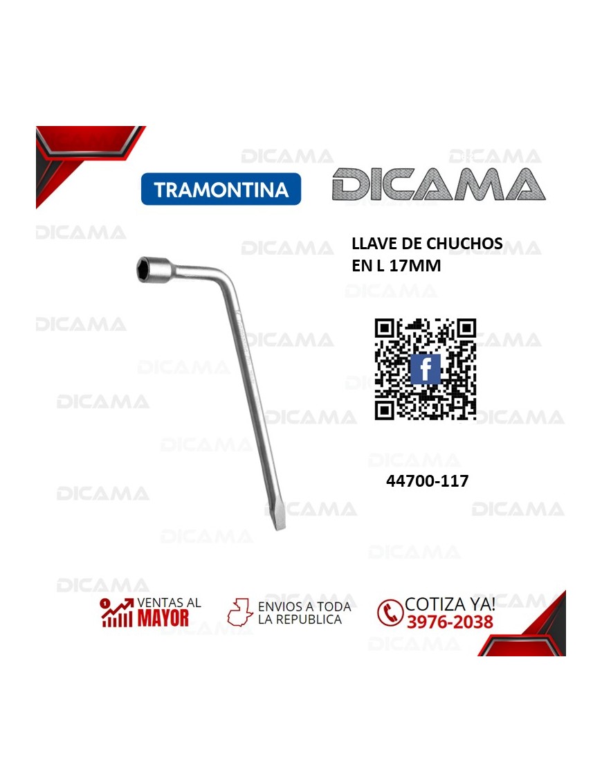 LLAVE DE CHUCHOS EN L 17MM
