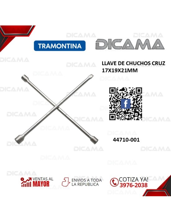 LLAVE DE CHUCHOS DE CHUCHOS DE CRUZ 17X19X21MM