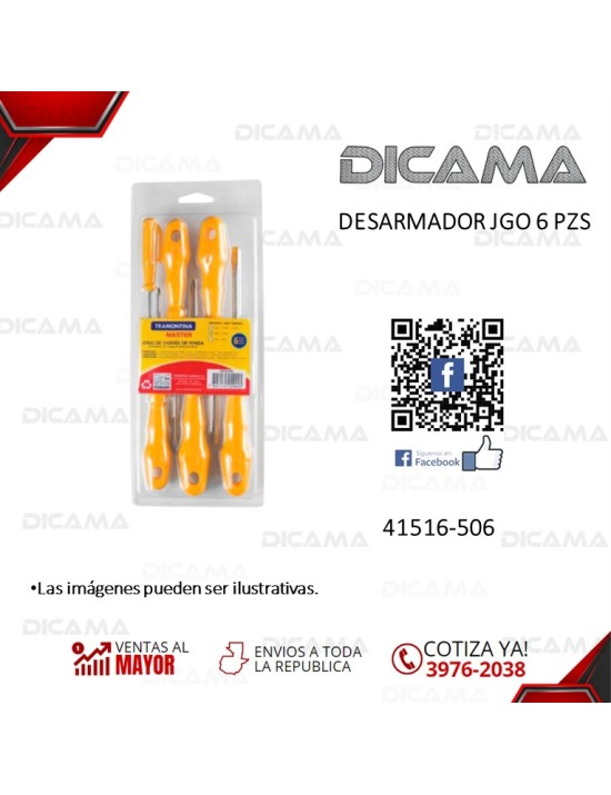 DESARMADOR JGO 6 PZS