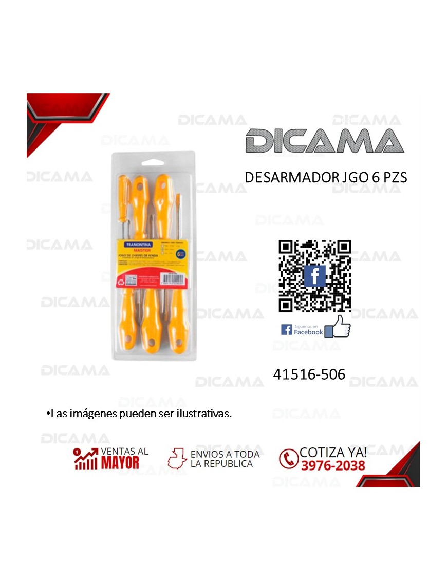 DESARMADOR JGO 6 PZS
