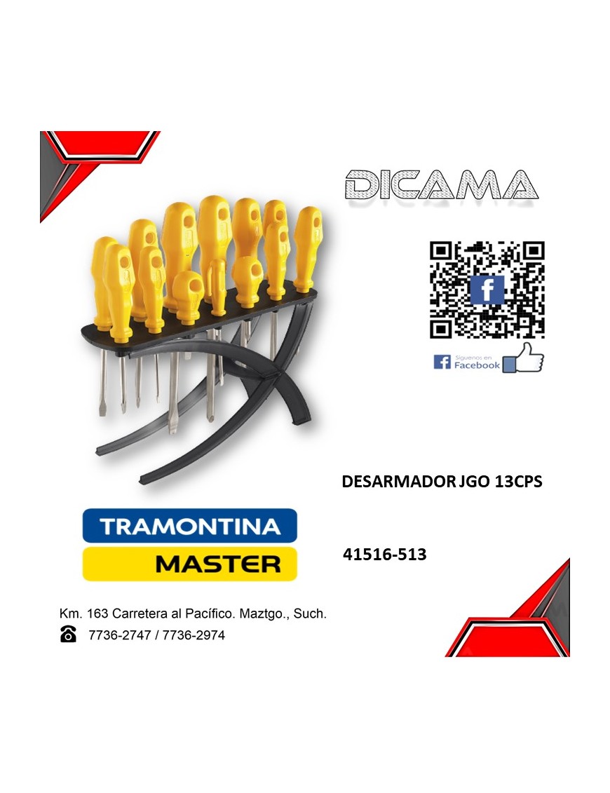 DESARMADOR JGO 13 PZS